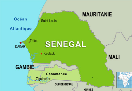 Carte SENEGAL_Casamance